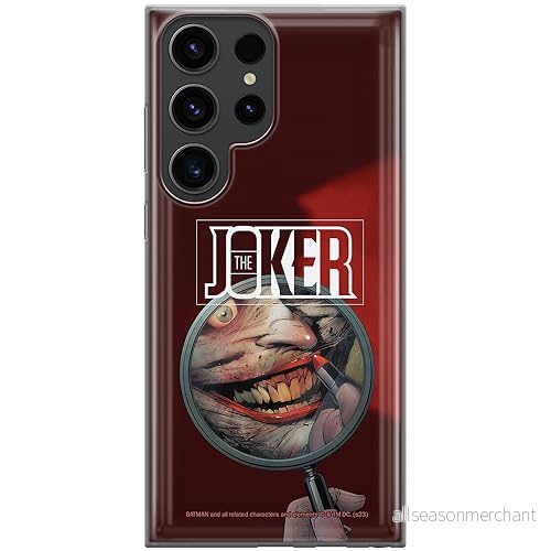 ERT GROUP mobiltelefonfodral för Samsung S23 ULTRA originalt och officiellt licensierat DC mönster Joker 022 optimalt anpassad till formen på mobiltelefonen, fodral tillverkad av TPU plast 5905795056810
