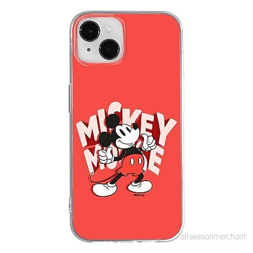 ERT GROUP mobiltelefonfodral för Iphone 14 originalt och officiellt licensierat Disney mönster Mickey 044 optimalt anpassad till formen på mobiltelefonen, fodral tillverkad av TPU plast 5905511993016