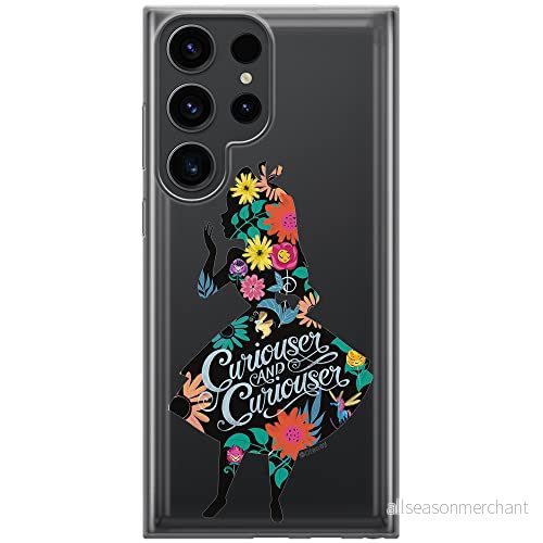 ERT GROUP mobiltelefonfodral för Samsung S23 ULTRA originalt och officiellt licensierat Disney mönster Alice 002 optimalt anpassad till formen på mobiltelefonen, gedeeltelijk transparant 5905511458744