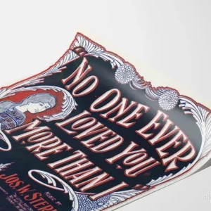 Vintageposter No One Ever Loved You More Than I - Retro Väggdekoration - Bild 3