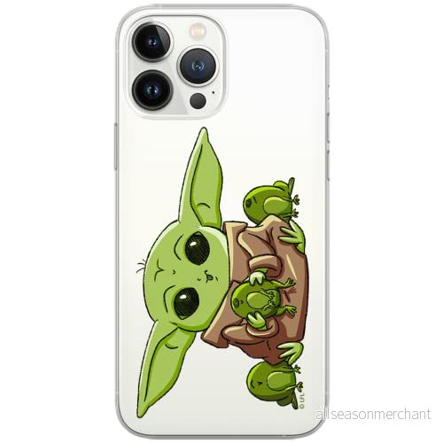 ERT GROUP mobiltelefonfodral för Xiaomi REDMI 10 originalt och officiellt licensierat Star Wars mönster Baby Yoda 014, gedeeltelijk transparant 5904805056628