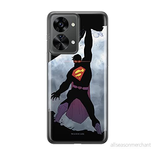 ERT GROUP mobiltelefonfodral för Oneplus NORD 2T 5G originalt och officiellt licensierat DC mönster Superman 008 optimalt anpassad till formen på mobiltelefonen, fodral tillverkad av TPU plast 5905511223595