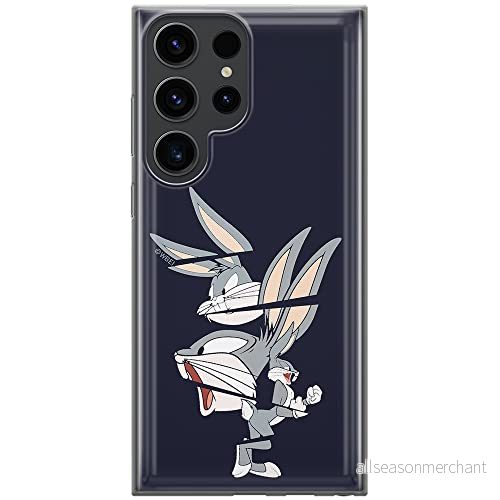 ERT GROUP mobiltelefonfodral för Samsung S23 ULTRA originalt och officiellt licensierat Looney Tunes mönster Bugs 008 optimalt anpassad till formen på mobiltelefonen, fodral tillverkad av TPU plast 5905511465421