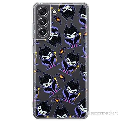 ERT GROUP mobiltelefonfodral för Samsung S21 FE originalt och officiellt licensierat Disney mönster Maleficent 004 optimalt anpassad till formen på mobiltelefonen, gedeeltelijk transparant 5905131485304