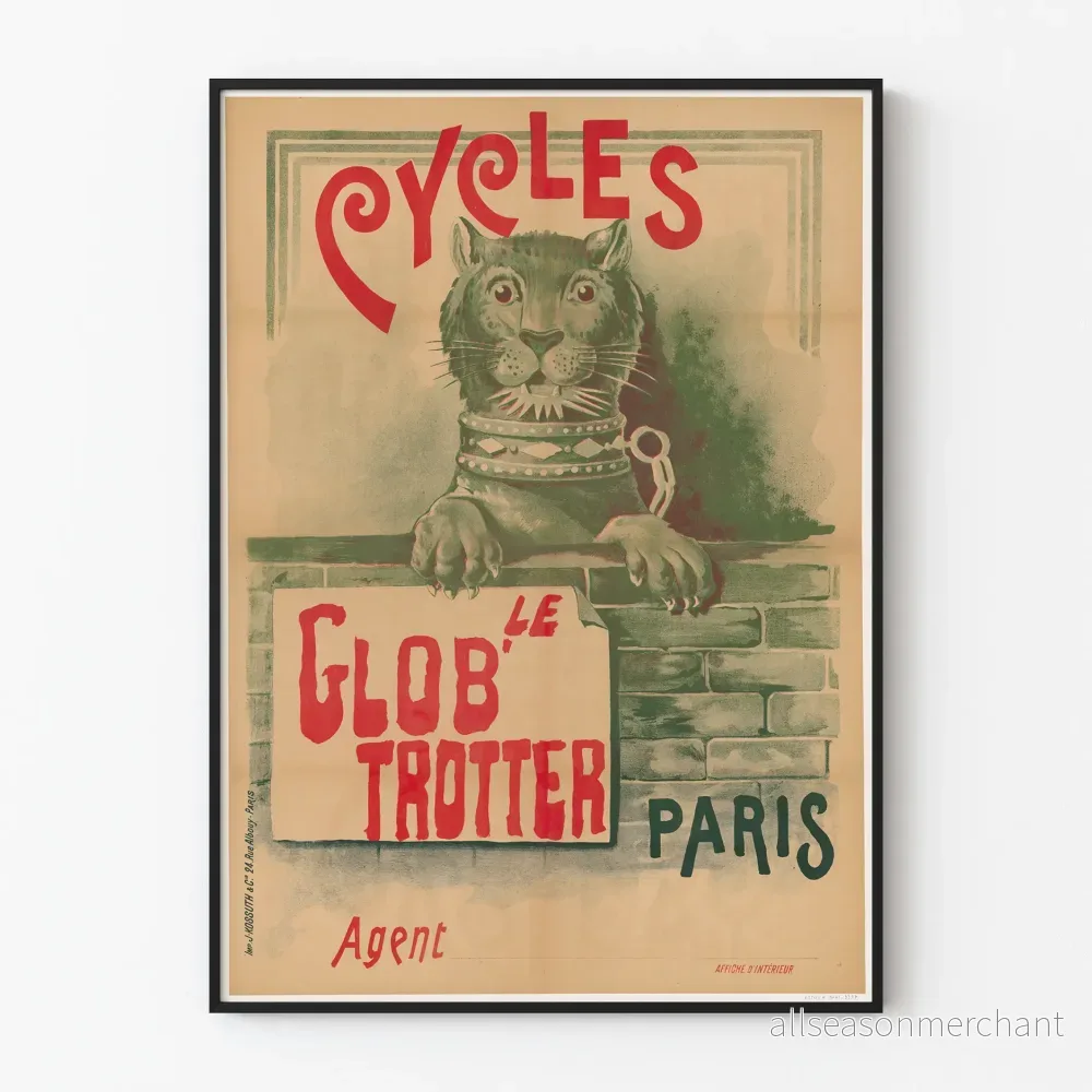Vintageposter Cycles Le Glob’Trotter Paris