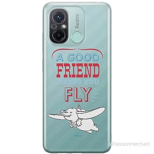 ERT GROUP mobiltelefonfodral för Xiaomi REDMI 12C/ 11A originalt och officiellt licensierat Disney mönster Dumbo 004 optimalt anpassad till formen på mobiltelefonen, gedeeltelijk transparant 5905511838638
