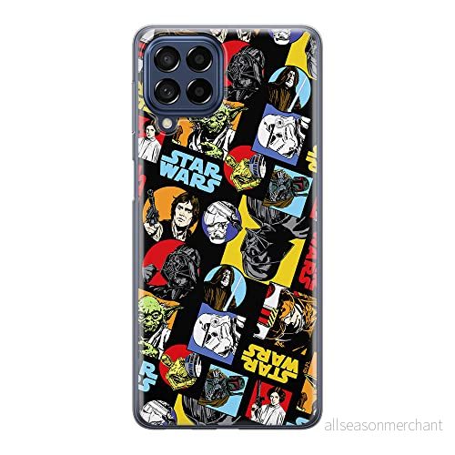 ERT GROUP mobiltelefonfodral för Samsung M53 5G originalt och officiellt licensierat Star Wars mönster 018 optimalt anpassad till formen på mobiltelefonen, fodral tillverkad av TPU plast 5905511384241