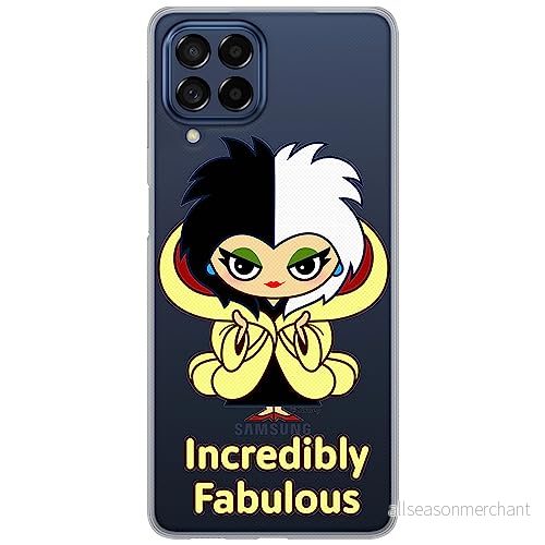 ERT GROUP mobiltelefonfodral för Samsung M33 5G originalt och officiellt licensierat Disney mönster Cruella 006 optimalt anpassad till formen på mobiltelefonen, gedeeltelijk transparant 5905511339999
