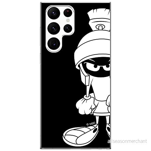 ERT GROUP mobiltelefonfodral för Samsung S22 ULTRA originalt och officiellt licensierat Looney Tunes mönster Marvin 002 optimalt anpassad till formen på mobiltelefonen, fodral tillverkad av TPU plast 5904805282775