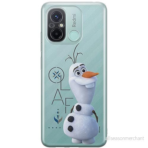 ERT GROUP mobiltelefonfodral för Xiaomi REDMI 12C/ 11A originalt och officiellt licensierat Disney mönster Olaf 004 anpassad till formen på mobiltelefonen, gedeeltelijk transparant 5905511853624