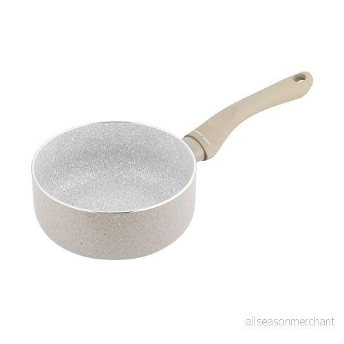 FLORINA Aluminiumgryta ISLA 16 CM 1,1L Liten kastrull med non stick beläggning Snabb och jämn uppvärmning Soft touch Handtag Estetisk Design 5905031354038