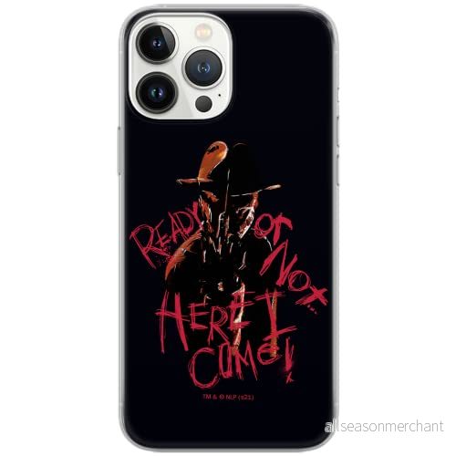 ERT GROUP mobiltelefonfodral för Iphone 13 PRO originalt och officiellt licensierat Horror mönster Nightmare of Elm Street 007 anpassad till formen på mobiltelefonen, fodral tillverkad av TPU plast 5905511086688