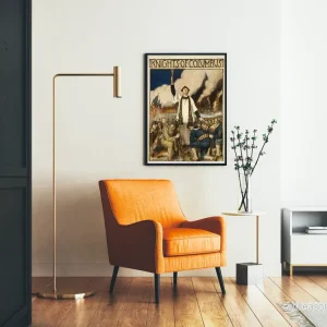 Vintagemurposter av Knights of Columbus med bönefulla soldater - Bild 2