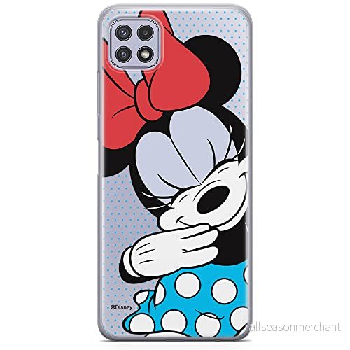 ERT GROUP mobiltelefonfodral för Samsung A22 5G originalt och officiellt licensierat Disney mönster Minnie 033 optimalt anpassad till formen på mobiltelefonen, gedeeltelijk transparant 5903932825008