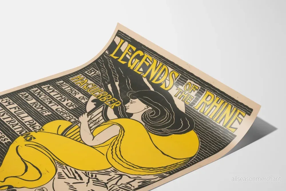 Vintage Legends of the Rhine - Illustration Art Nouveau Poster - Bild 3
