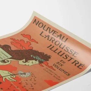 Vintageposter för väggdekoration Nouveau Larousse Illustré - Bild 3