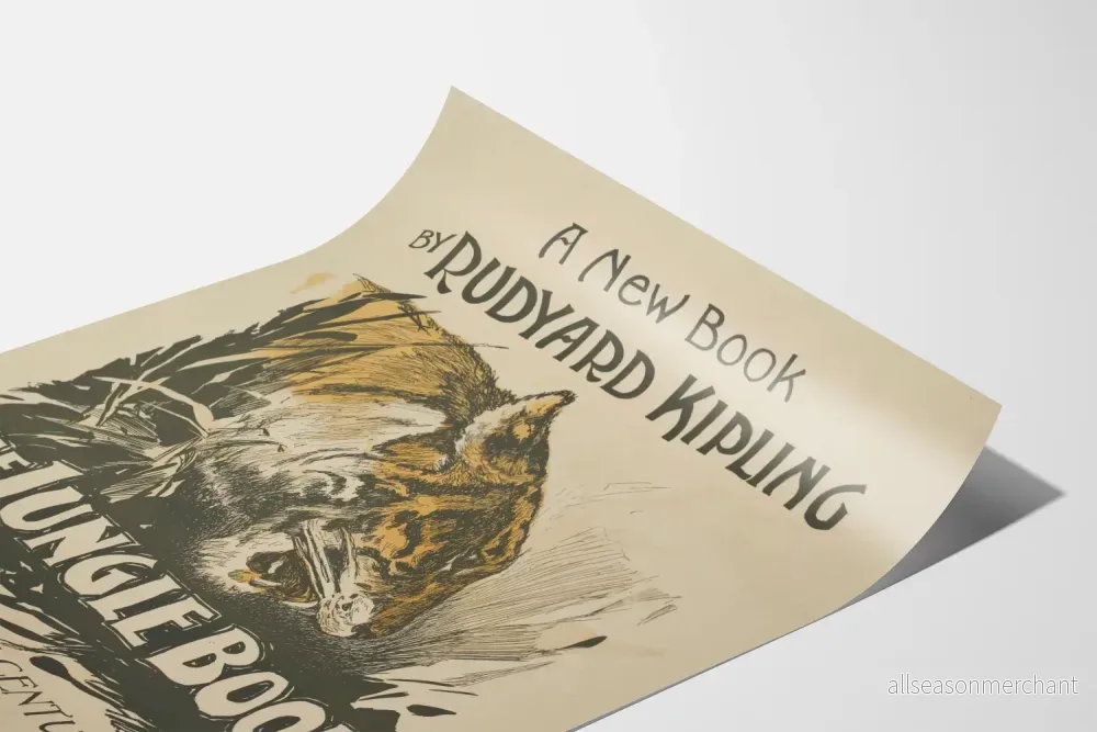 Vintageposter av Boken Djungelboken av Rudyard Kipling - Bild 3
