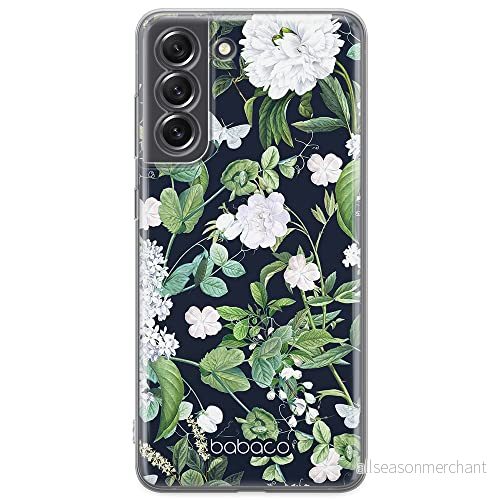 ERT GROUP mobiltelefonfodral för Samsung S21 FE originalt och officiellt licensierat Babaco mönster Flowers 034 optimalt anpassad till formen på mobiltelefonen, fodral tillverkad av TPU plast 5905131290830