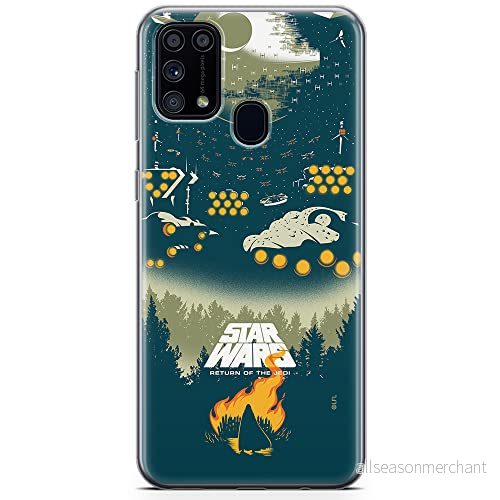 ERT GROUP mobiltelefonfodral för Samsung M31 originalt och officiellt licensierat Star Wars mönster 029 optimalt anpassad till formen på mobiltelefonen, fodral tillverkad av TPU plast 5904805479571