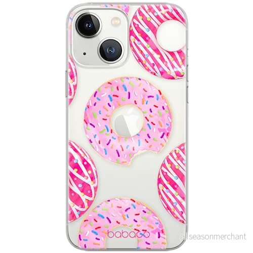 ERT GROUP mobiltelefonfodral för Apple Iphone 13 MINI originalt och officiellt licensierat Babaco mönster Donut 002 optimalt anpassad till formen på mobiltelefonen, gedeeltelijk transparant 5903932845167