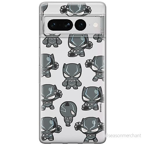 ERT GROUP mobiltelefonfodral för Google PIXEL 7 PRO originalt och officiellt licensierat Marvel mönster Black Panther 016 optimalt anpassad till formen på mobiltelefonen, gedeeltelijk transparant 5905795169800