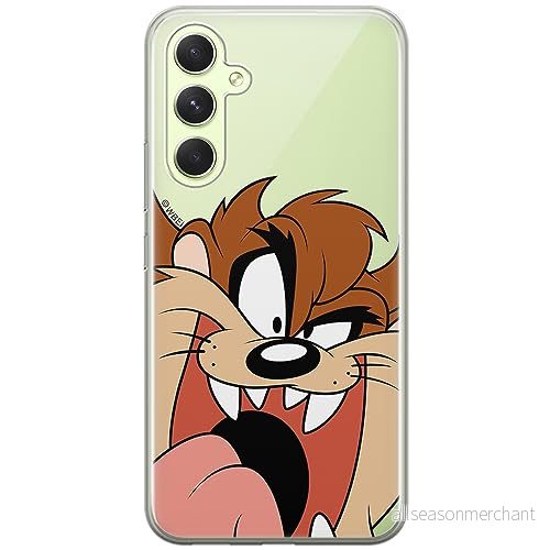 ERT GROUP mobiltelefonfodral för Samsung A54 5G originalt och officiellt licensierat Looney Tunes mönster Tasmanian 001 optimalt anpassad till formen på mobiltelefonen, gedeeltelijk transparant 5905511815905