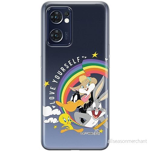 ERT GROUP mobiltelefonfodral för Oppo RENO 7 5G originalt och officiellt licensierat Looney Tunes mönster 016 optimalt anpassad till formen på mobiltelefonen, gedeeltelijk transparant 5905511998899