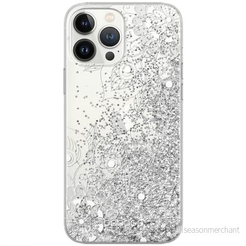 ERT GROUP mobiltelefonfodral för Apple Iphone XS originalt och officiellt licensierat Babaco mönster Mandalas 003 Vit optimalt anpassad till formen på mobiltelefonen, med glitter overflow effekt 5904805822278