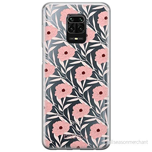 ERT GROUP mobiltelefonfodral för Xiaomi REDMI NOTE 9 PRO/ 9S originalt och officiellt licensierat Babaco mönster Flowers 017 optimalt anpassad till formen på mobiltelefonen, gedeeltelijk transparant 5903932629859