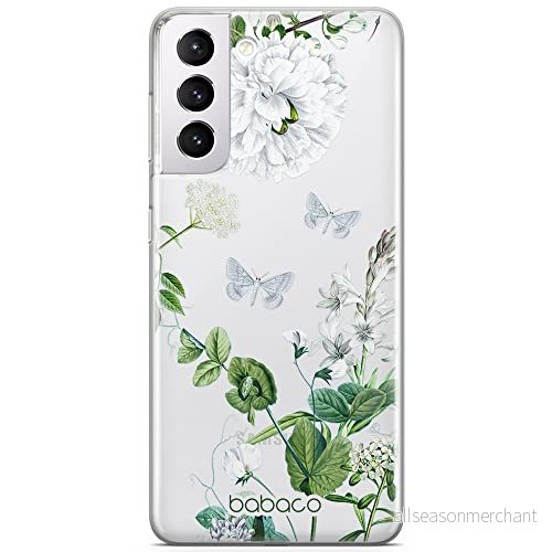ERT GROUP mobiltelefonfodral för Samsung S21 PLUS originalt och officiellt licensierat Babaco mönster Flowers 030 optimalt anpassad till formen på mobiltelefonen, gedeeltelijk transparant 5905131278906