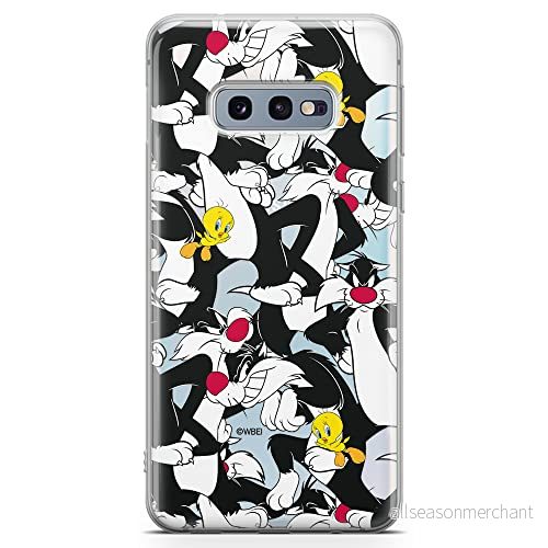 ERT GROUP mobiltelefonfodral för Samsung S10e originalt och officiellt licensierat Looney Tunes mönster Sylvester & Tweety 004 optimalt anpassad till formen på mobiltelefonen, gedeeltelijk transparant 5903040932896