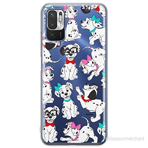 ERT GROUP mobiltelefonfodral för Xiaomi REDMI NOTE 10 5G / POCO M3 PRO originalt och officiellt licensierat Disney mönster Dalmatians 006, gedeeltelijk transparant 5905131801777