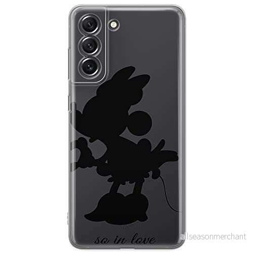 ERT GROUP mobiltelefonfodral för Samsung S21 FE originalt och officiellt licensierat Disney mönster Minnie 002 optimalt anpassad till formen på mobiltelefonen, gedeeltelijk transparant 5903932985863