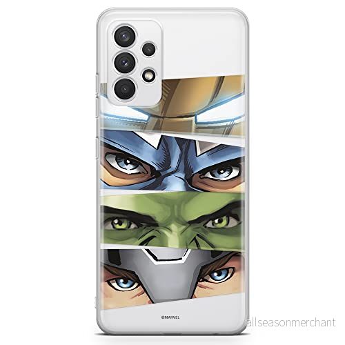 ERT GROUP mobiltelefonfodral för Samsung A32 4G LTE originalt och officiellt licensierat Marvel mönster Avengers 006 optimalt anpassad till formen på mobiltelefonen, gedeeltelijk transparant 5903040477373