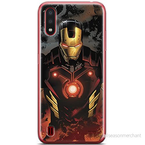 ERT GROUP mobiltelefonfodral för Samsung A01 originalt och officiellt licensierat Marvel mönster Iron Man 014 optimalt anpassad till formen på mobiltelefonen, fodral tillverkad av TPU plast 5904805433023