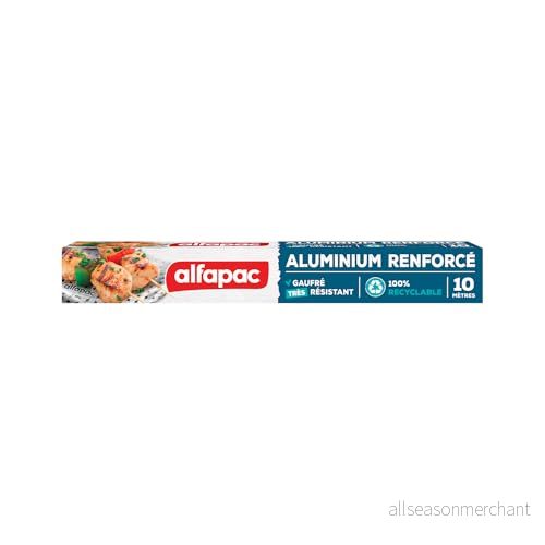 Alfapac Präglad aluminiumfolie 10 m Tillverkad i Frankrike 3232763510107