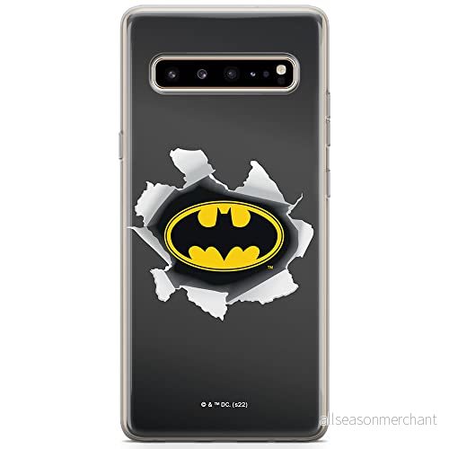 ERT GROUP mobiltelefonfodral för Samsung S10 5G originalt och officiellt licensierat DC mönster Batman 059 optimalt anpassad till formen på mobiltelefonen, fodral tillverkad av TPU plast 5905131535191