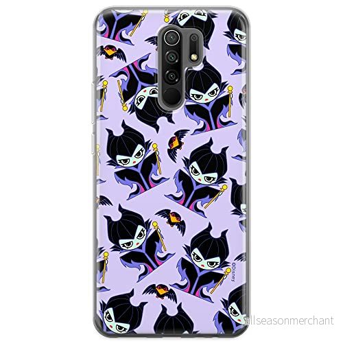 ERT GROUP mobiltelefonfodral för Xiaomi REDMI 9 originalt och officiellt licensierat Disney mönster Maleficent 004 optimalt anpassad till formen på mobiltelefonen, fodral tillverkad av TPU plast 5905131486905