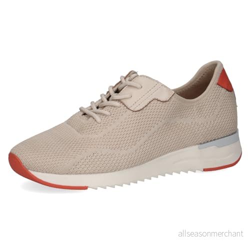 CAPRICE Damsneakers 9 23799 43, Beige stickad, 40 EU 4064216078211