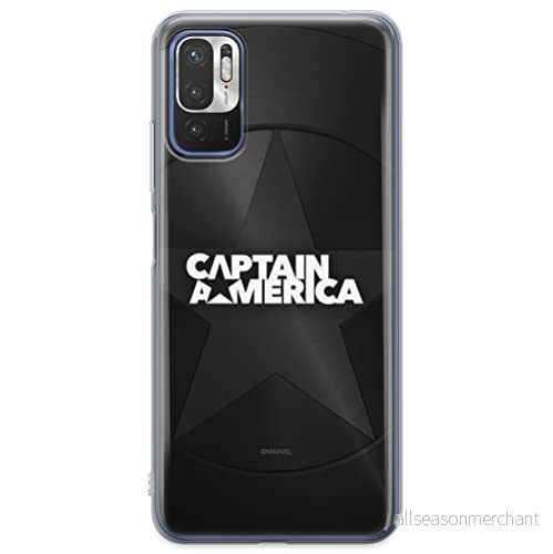 ERT GROUP mobiltelefonfodral för Xiaomi REDMI NOTE 10 5G / POCO M3 PRO originalt och officiellt licensierat Marvel mönster Captain America 024, fodral tillverkad av TPU plast 5904805615665