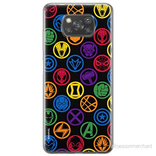 ERT GROUP mobiltelefonfodral för Xiaomi POCOPHONE X3 originalt och officiellt licensierat Marvel mönster Avengers 022 optimalt anpassad till formen på mobiltelefonen, fodral tillverkad av TPU plast 5903537129228