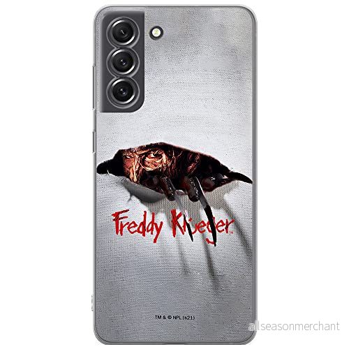 ERT GROUP mobiltelefonfodral för Samsung S21 FE originalt och officiellt licensierat Horror mönster Nightmare of Elm Street 008 anpassad till formen på mobiltelefonen, fodral tillverkad av TPU plast 5905511089405
