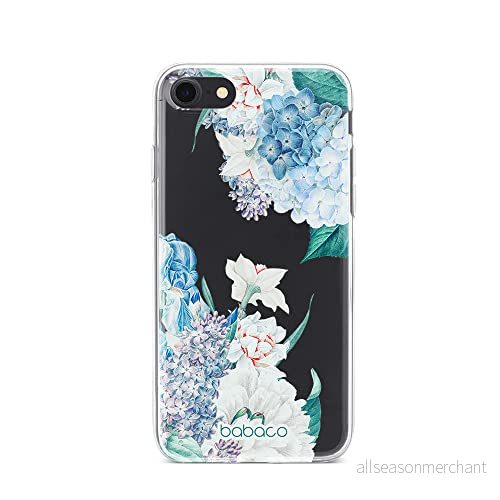 ERT GROUP mobiltelefonfodral för Iphone 7/8/ SE 2/ 3 originalt och officiellt licensierat Babaco mönster Flowers 027 optimalt anpassad till formen på mobiltelefonen, gedeeltelijk transparant 5905131263636
