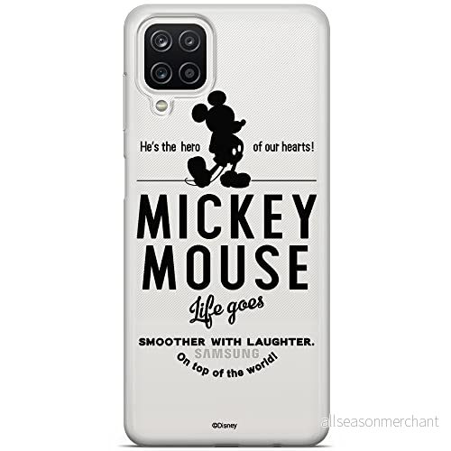 ERT GROUP mobiltelefonfodral för Samsung A12 / M12 originalt och officiellt licensierat Disney mönster Mickey 014 optimalt anpassad till formen på mobiltelefonen, gedeeltelijk transparant 5903040104163