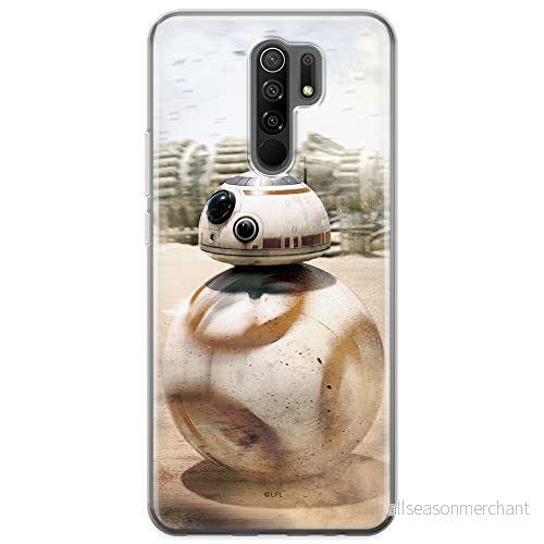 ERT GROUP mobiltelefonfodral för Xiaomi REDMI 9 originalt och officiellt licensierat Star Wars mönster BB 8 001 optimalt anpassad till formen på mobiltelefonen, fodral tillverkad av TPU plast 5903040293584