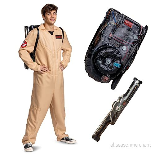 DISGUISE unisex vuxen Ghostbusters 80 tal deluxe vuxenkostym, som visas, storlek stor (42 46) 192995046801