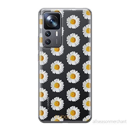 ERT GROUP mobiltelefonfodral för Xiaomi 12T/12T pro/K50 Ultra originalt och officiellt licensierat Babaco mönster Flowers 009 optimalt anpassad till formen på mobiltelefonen, gedeeltelijk transparant 5905511576677