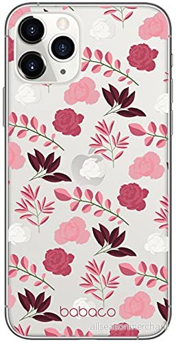 ERT GROUP mobiltelefonfodral för Apple Iphone 11 PRO originalt och officiellt licensierat Babaco mönster Flowers 020 Vit optimalt anpassad till formen på mobiltelefonen, gedeeltelijk transparant 5903932639858