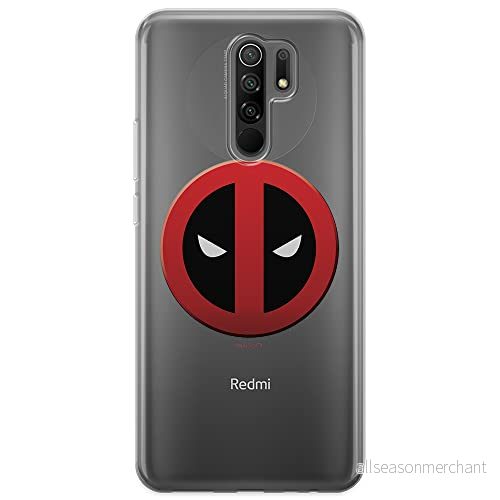 ERT GROUP mobiltelefonfodral för Xiaomi REDMI 9 originalt och officiellt licensierat Marvel mönster Deadpool 003 optimalt anpassad till formen på mobiltelefonen, gedeeltelijk transparant 5903040288146