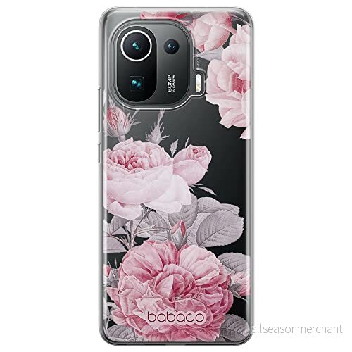 ERT GROUP mobiltelefonfodral för Xiaomi MI 11 PRO originalt och officiellt licensierat Babaco mönster Flowers 050 optimalt anpassad till formen på mobiltelefonen, gedeeltelijk transparant 5905131348432